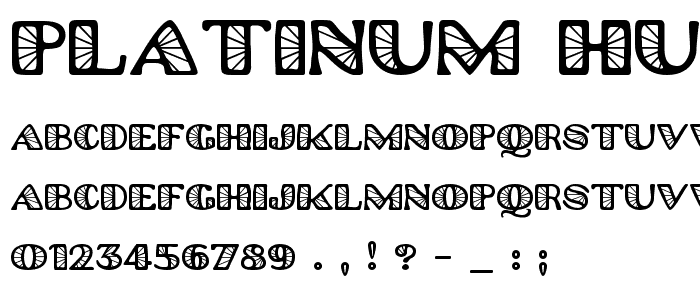 Platinum Hub Caps Spoked font